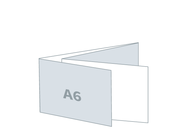 Zloženka A6L - Standard: 586x105 / 148x105 mm - Parallel zgib (D4)