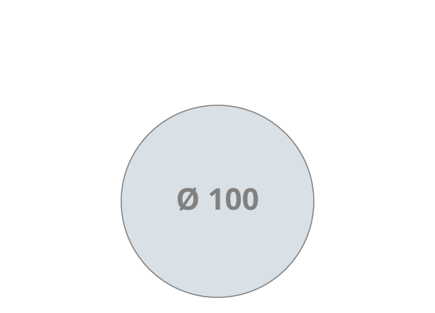 Namizni podstavki: Ø 100 mm (D18)