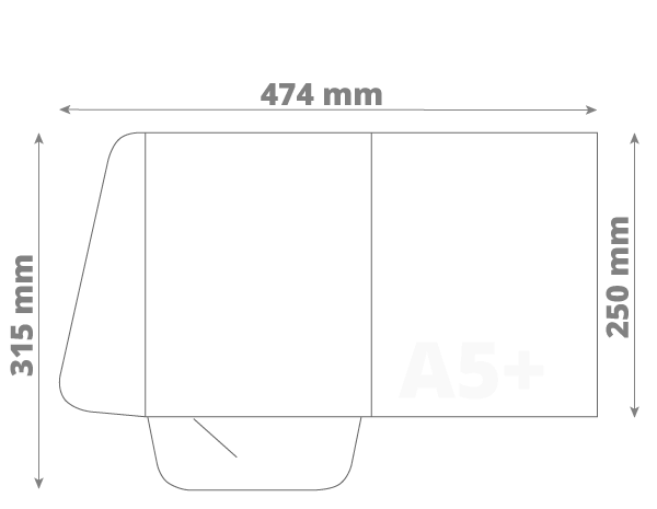 Poslovna mapa A5 - Model 22: 474x315 mm (D2)