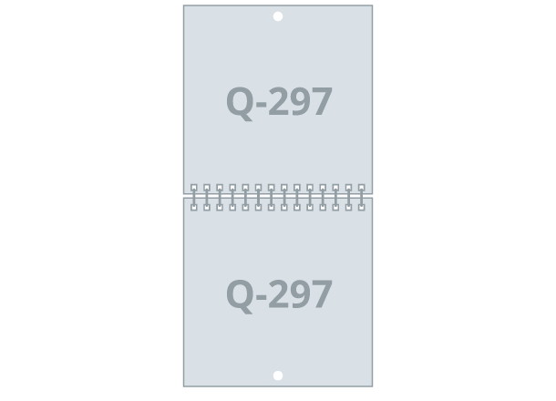 Koledar - stenski Q3: 297x297 / 297x594 mm - spiralna vezava (D2S)