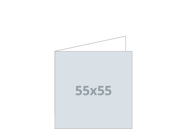 Vizitka - Standard: 110x55 / 55x55 mm - V zgib (D28)